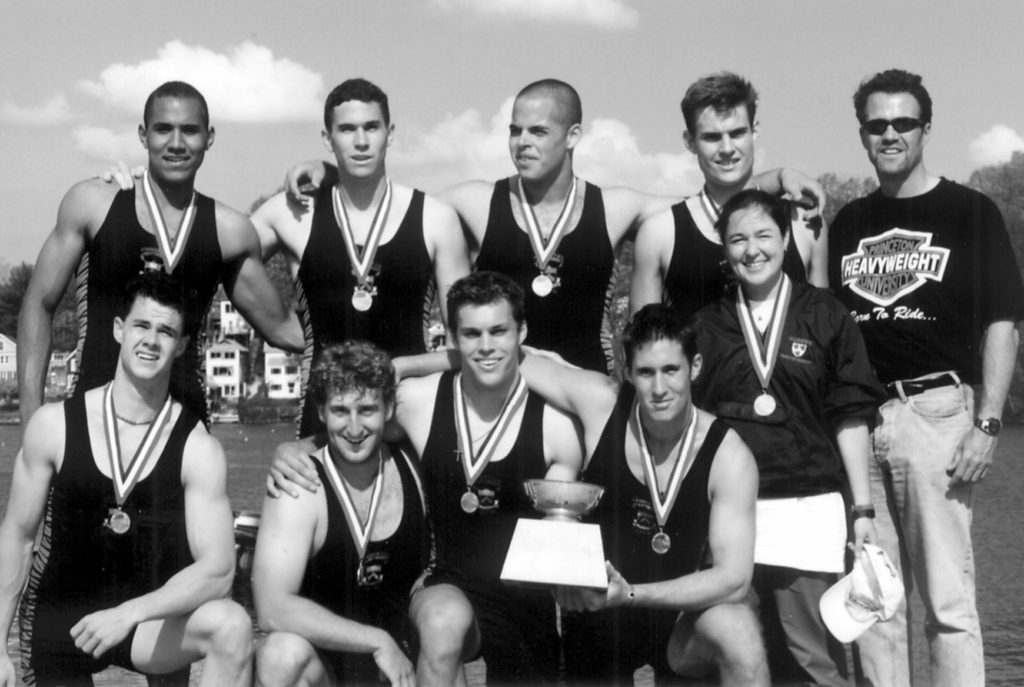 A group of people posing for a photo