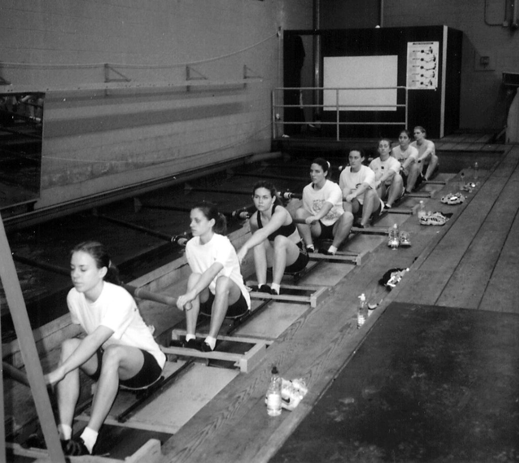 A group of people sitting on a bench