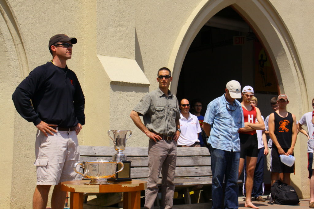 A group of people standing in front of a building