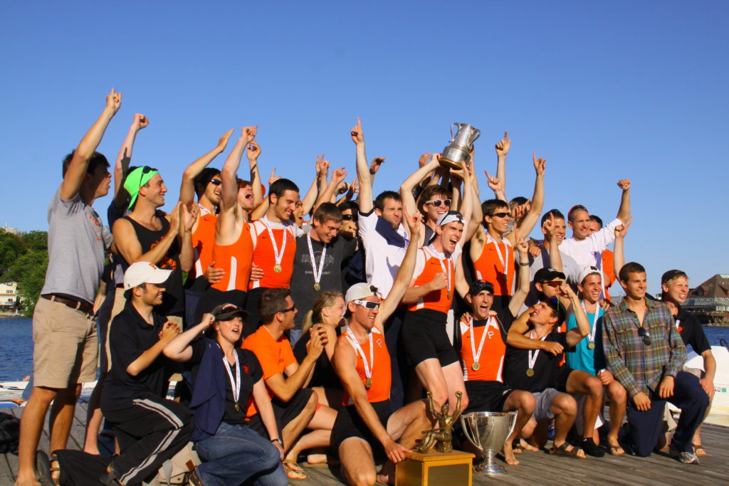 A group of people jumping in the air